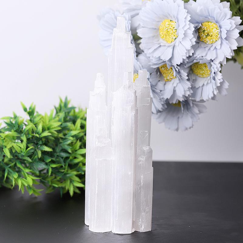 7.5" Selenite Skyscraper Tower Wholesale Crystals