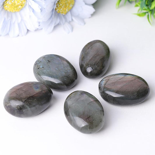 1.5"-2.0" Labradorite Tumbles Palm stones Wholesale Crystals