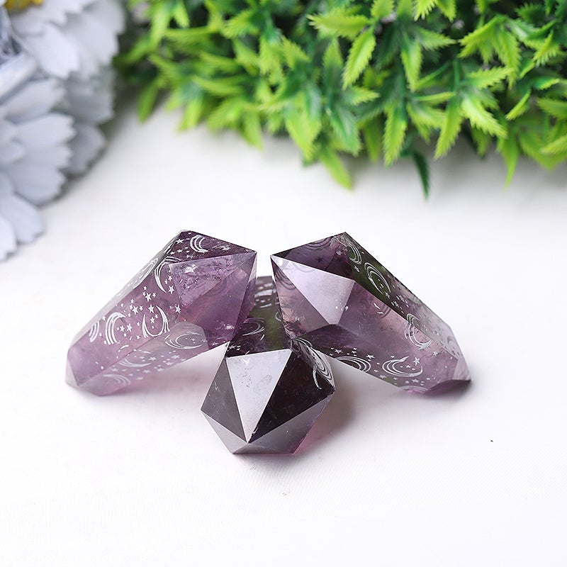 2.5" Amethyst Double Terminated Point Wholesale Crystals