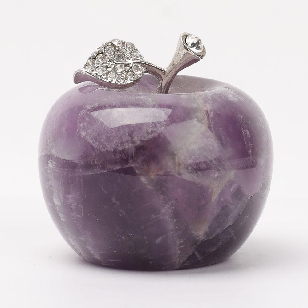 2" Crystal Apple Carvings Wholesale Crystals