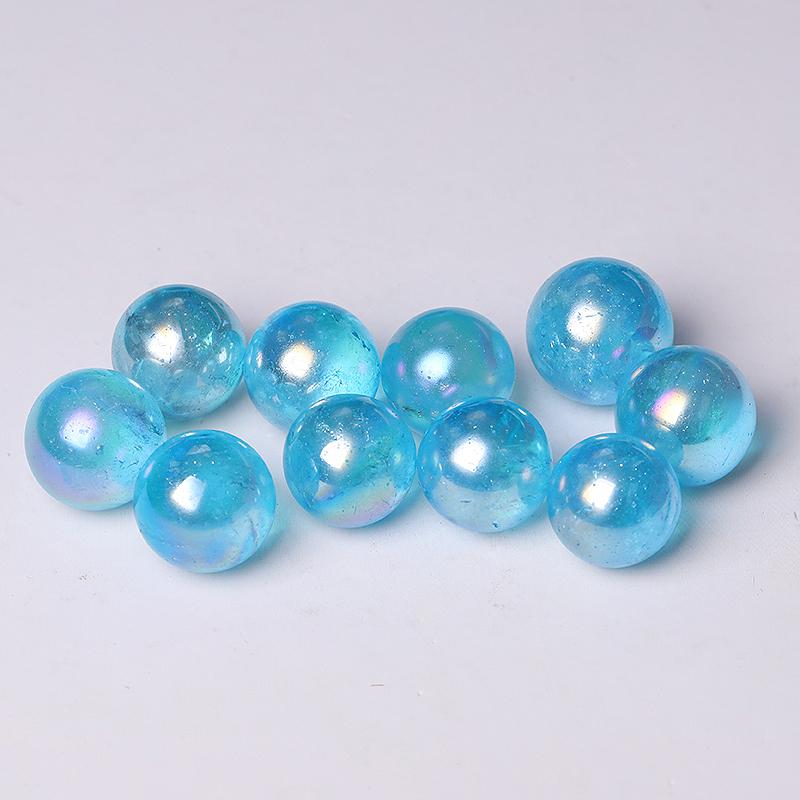 0.25kg Aura Blue Crystal Spheres Wholesale Crystals