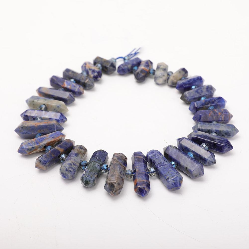 Sodalite Crystal Point Necklace Wholesale Crystals