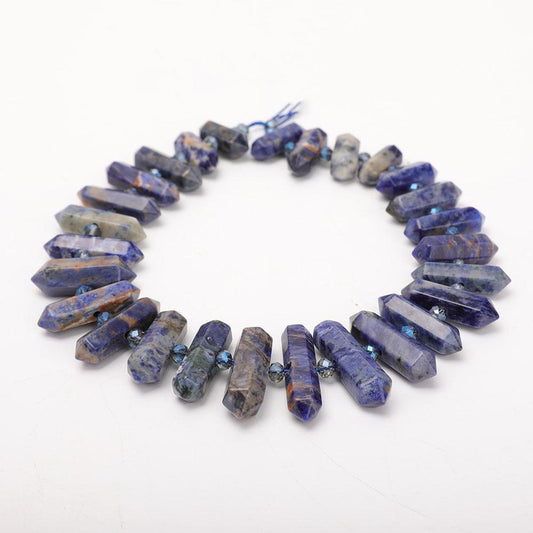 Sodalite Crystal Point Necklace Wholesale Crystals