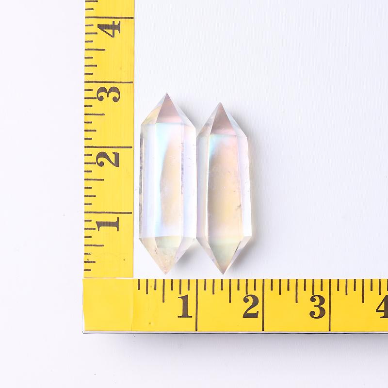 Aura Clear Quartz Double Terminated Point Wholesale Crystals