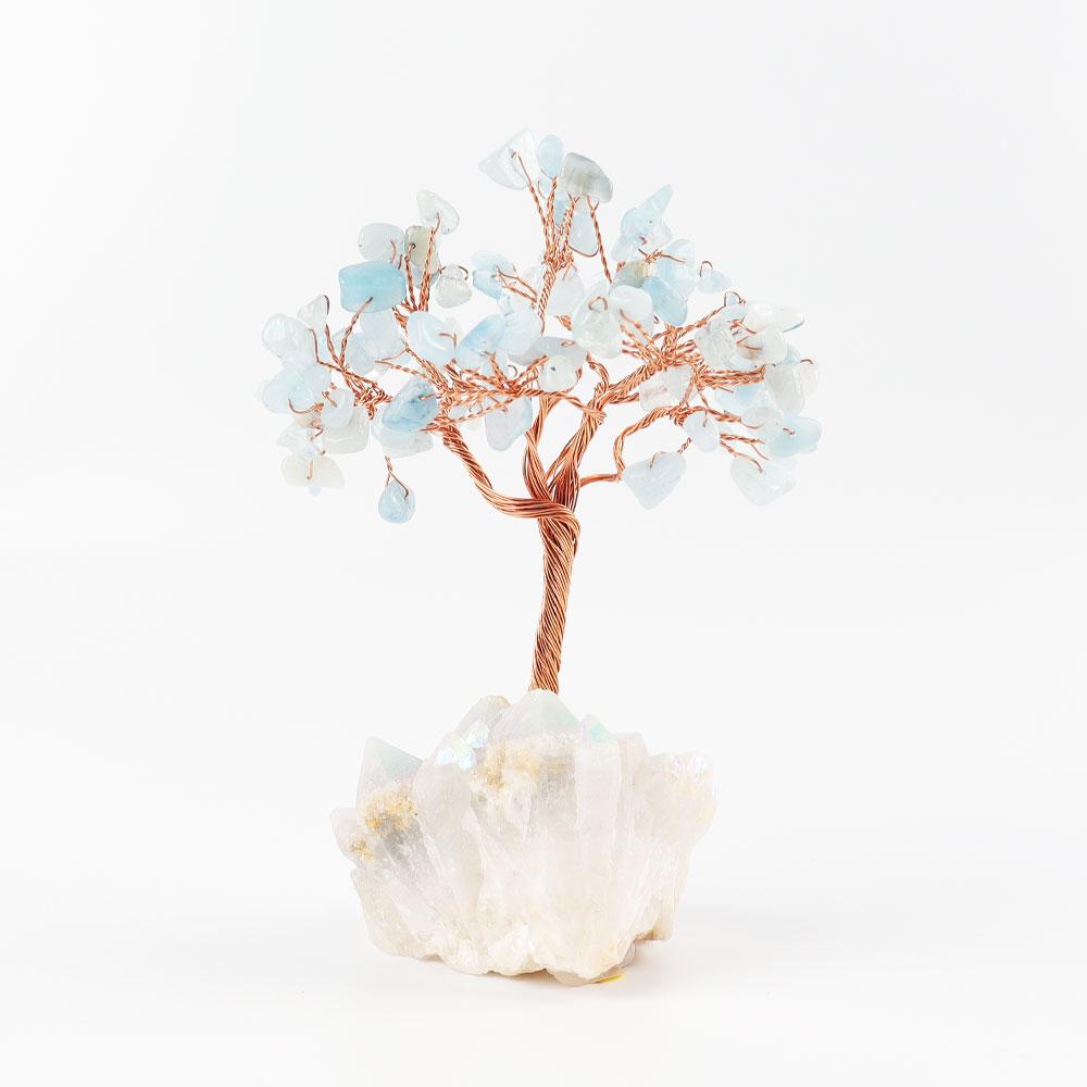 Aquamarine Chips Lucky Tree Free Form Wholesale Crystals