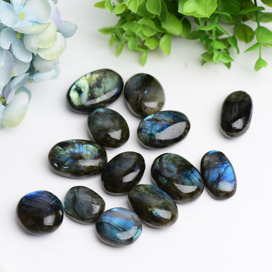 1.2"-2.0" Labradorite Palm Stone Bulk Wholesale  Wholesale Crystals