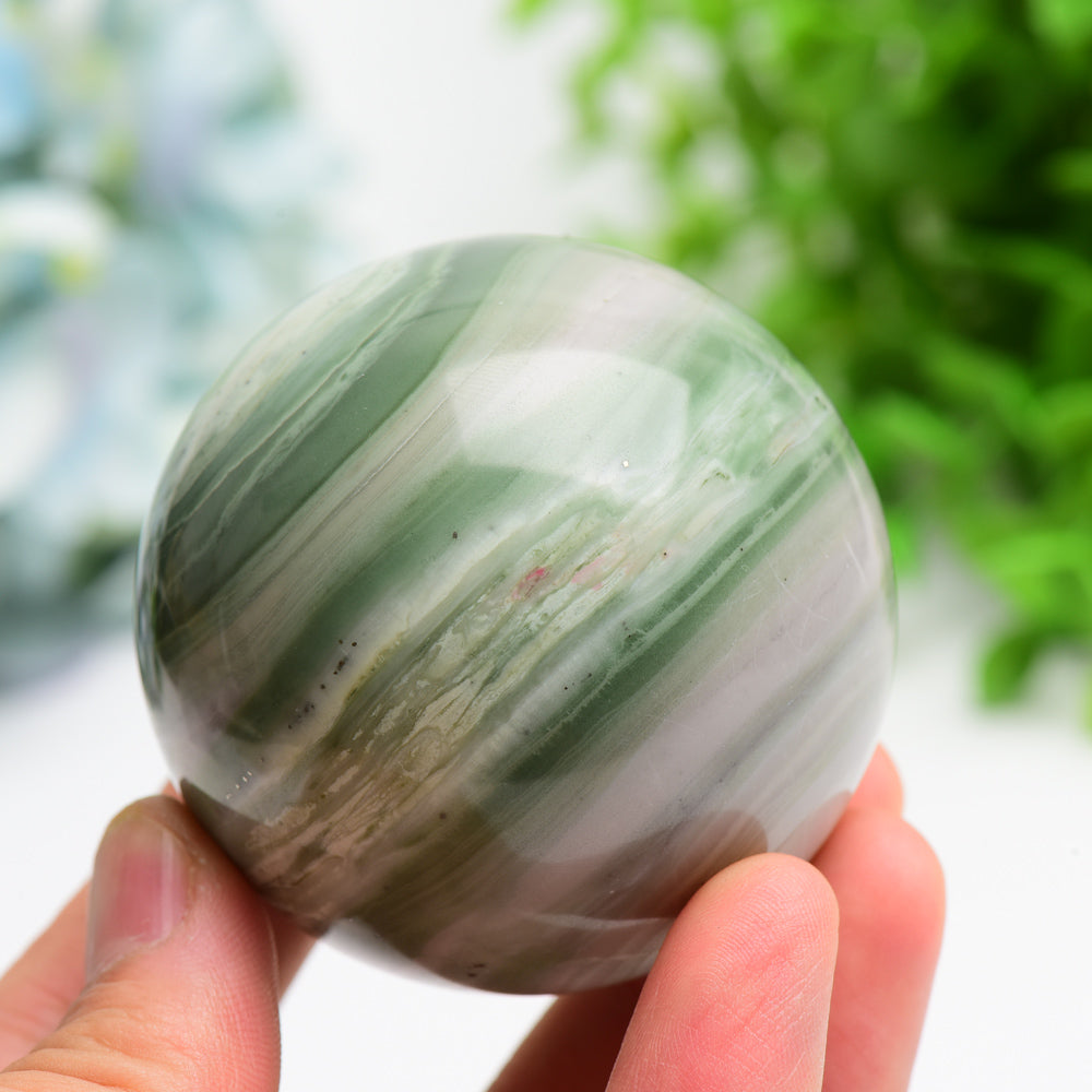 2.3"-2.5" Brizillian Jasper Sphere Bulk Wholesale  Wholesale Crystals