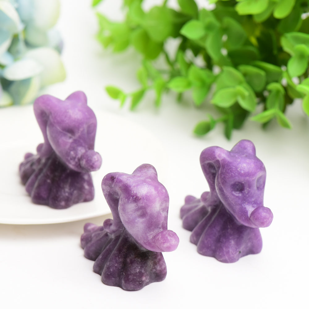 2.7" Purple Lepidolite Zero Dog Bulk Wholesale  Wholesale Crystals