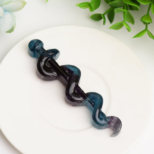 3.7" Fluorite Sword with Snake Ceystal Carving Bulk Wholesale  Wholesale Crystals