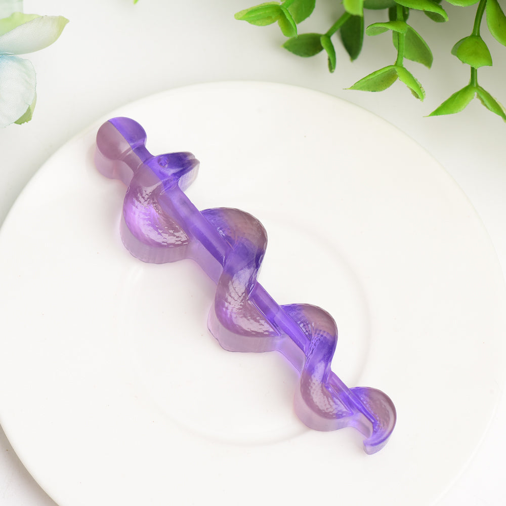 3.7" Fluorite Sword with Snake Ceystal Carving Bulk Wholesale  Wholesale Crystals