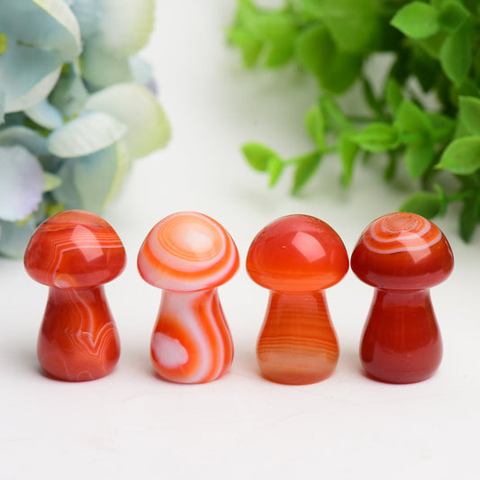 1.45" Carnelian Mushrom Crystal Carving Bulk Wholesale  Wholesale Crystals