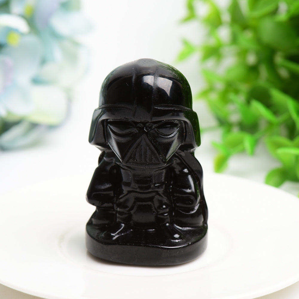 2.5" Mixed Crytsal Darth Vader Crystal Carving Bulk Wholesale  Wholesale Crystals