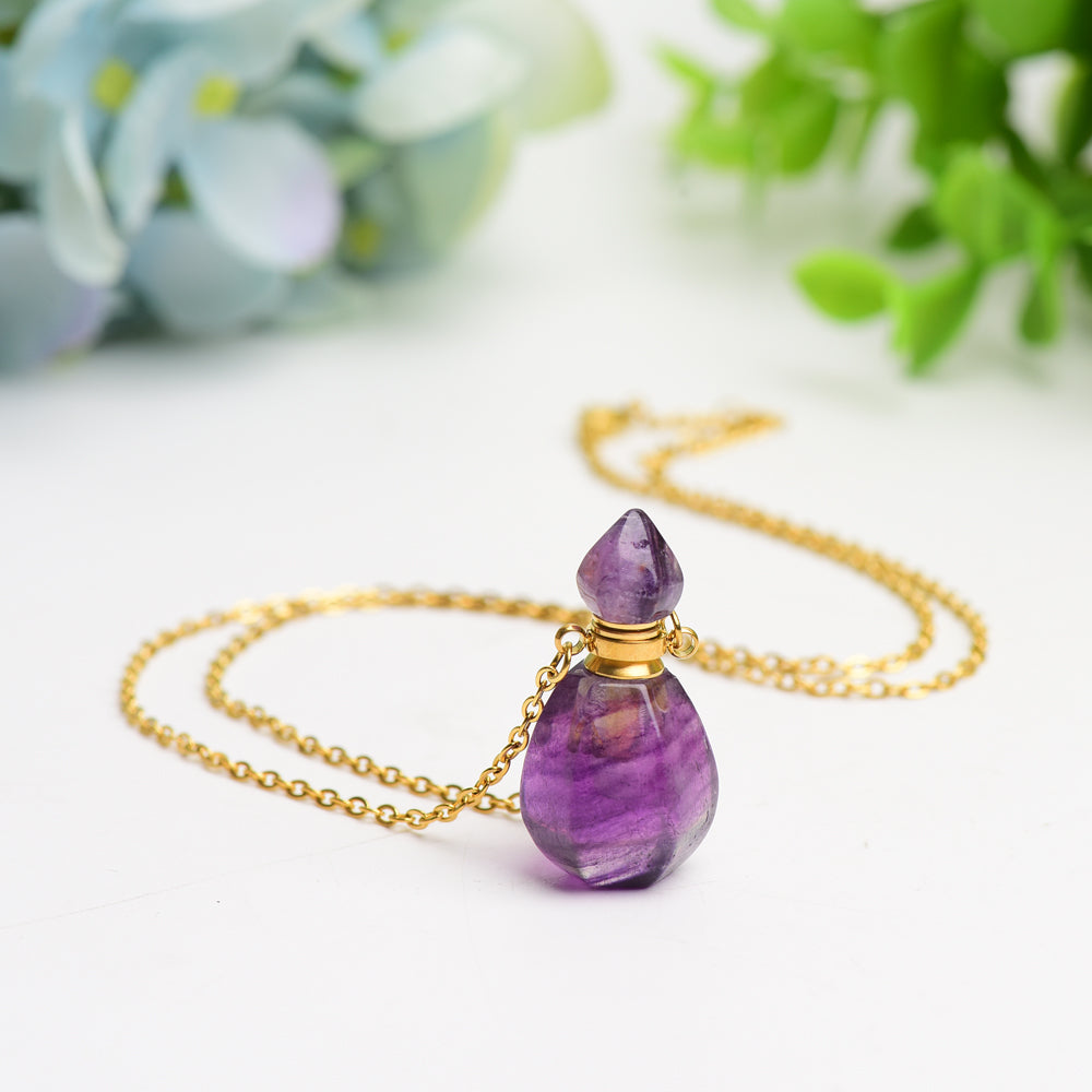 Mixed Crystal Necklace with Perfume Bottle  Wholesale Crystals