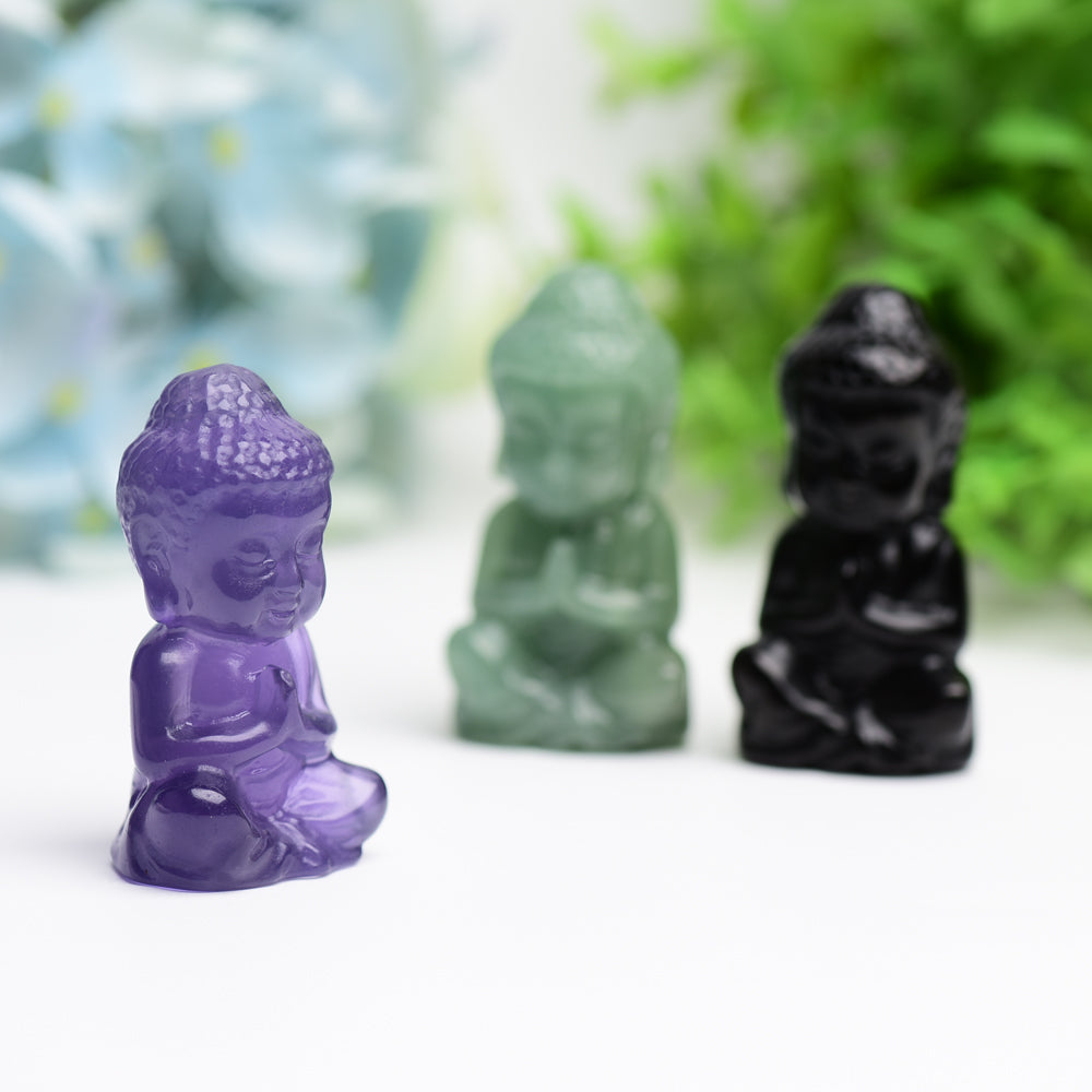 2.3" Buddha Crystal Carving  Wholesale Crystals