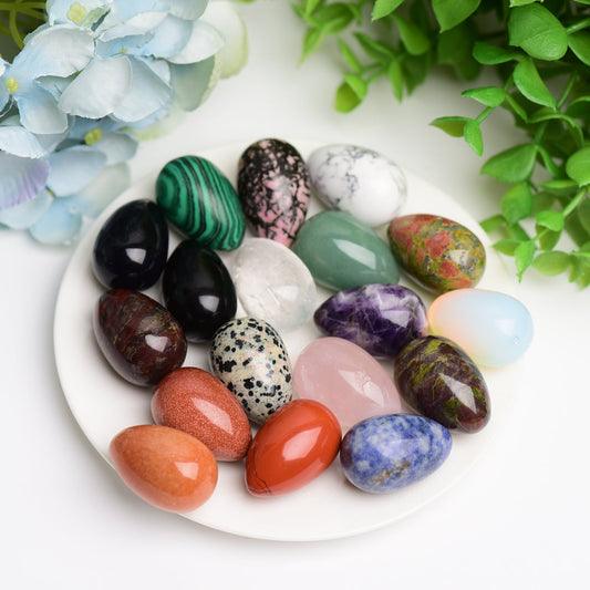 1.0 Mixed Crystal Mini Egg Crystal Carving  Wholesale Crystals