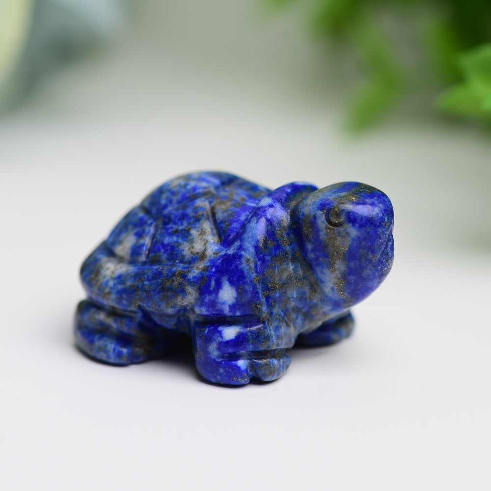 1.4" Mixed Crystal Turtle Animal Crystal Carving  Wholesale Crystals