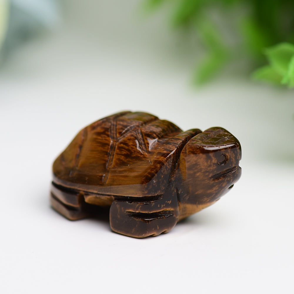 1.4" Mixed Crystal Turtle Animal Crystal Carving  Wholesale Crystals