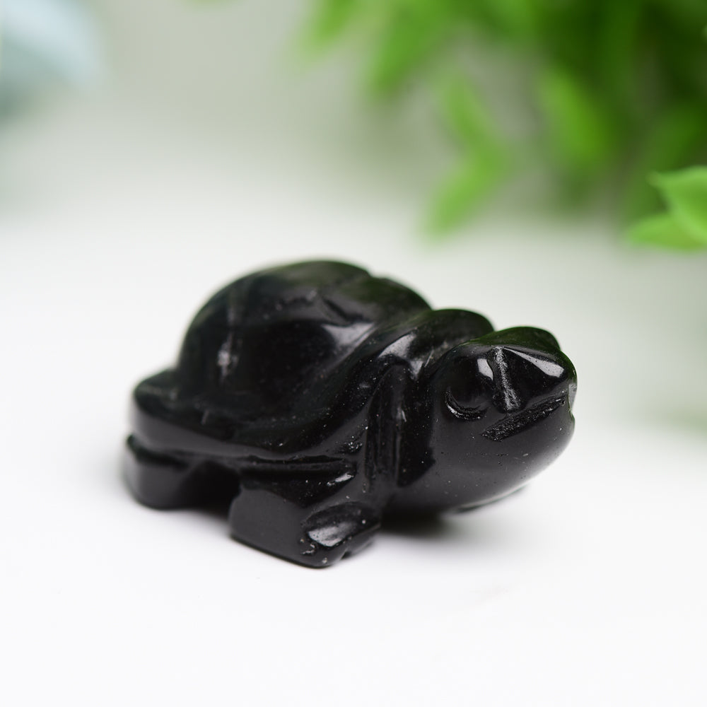 1.4" Mixed Crystal Turtle Animal Crystal Carving  Wholesale Crystals