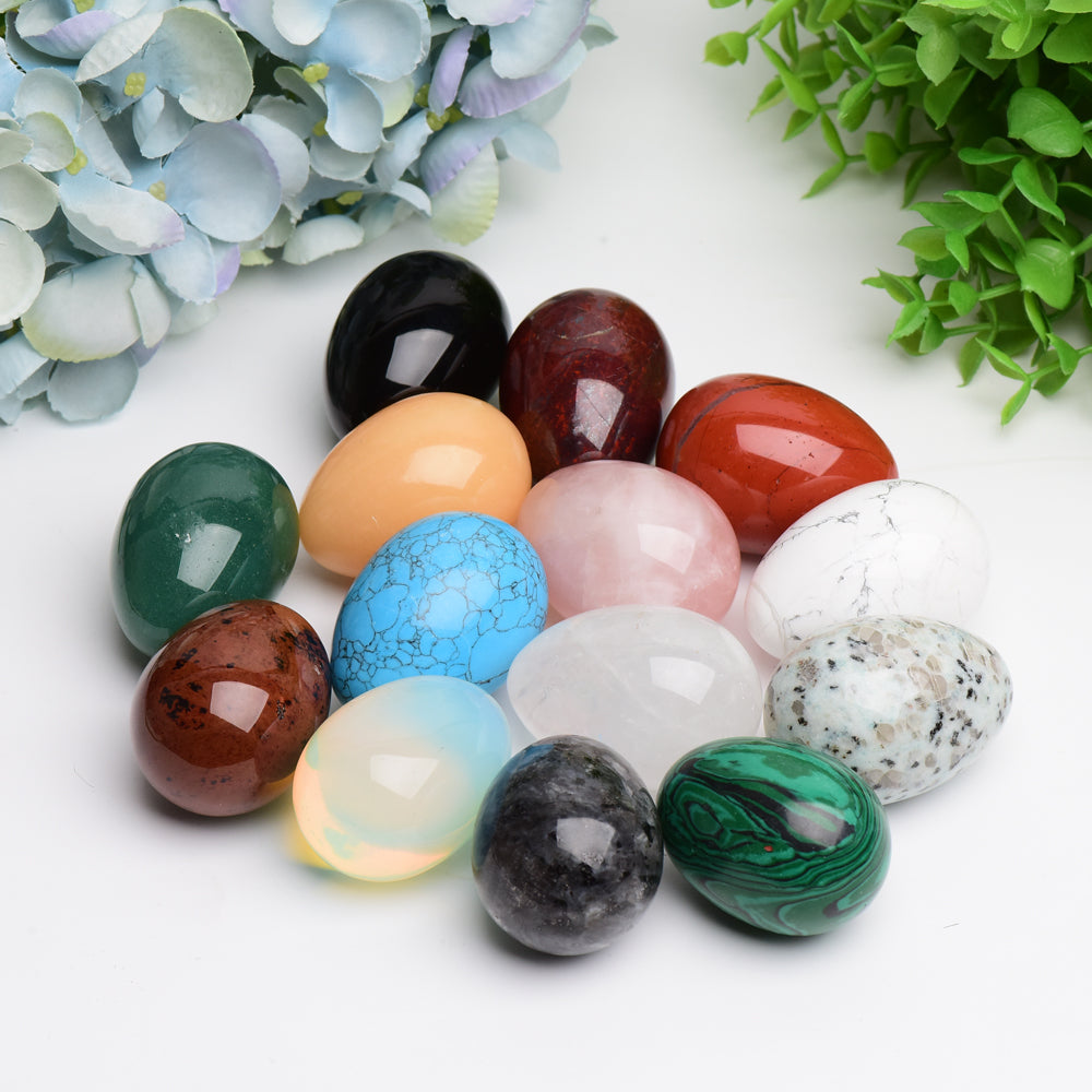 2.0" Mixed Crystal Egg Crystal Carving  Wholesale Crystals