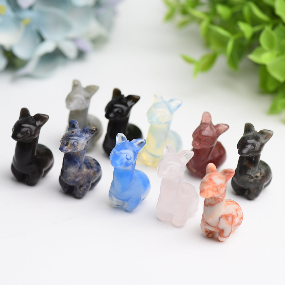 Mixed Crystal Mini Alpaca Carving Bulk Wholesale  Wholesale Crystals