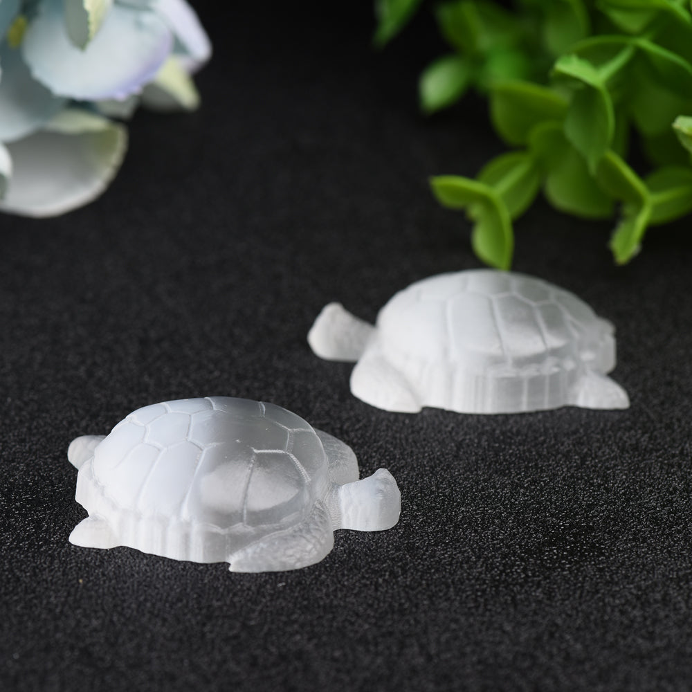 1.8" Selenite Turtle Crystal Carving Bulk Wholesale  Wholesale Crystals