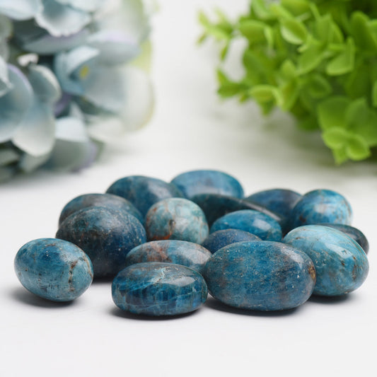 25-30mm Blue Appatite Crystal Tumbles Bag Bulk Wholesale  Wholesale Crystals