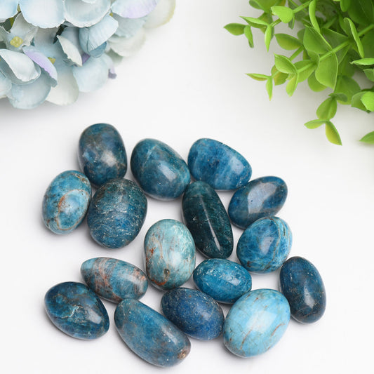 25-30mm Blue Appatite Crystal Tumbles Bag Bulk Wholesale  Wholesale Crystals