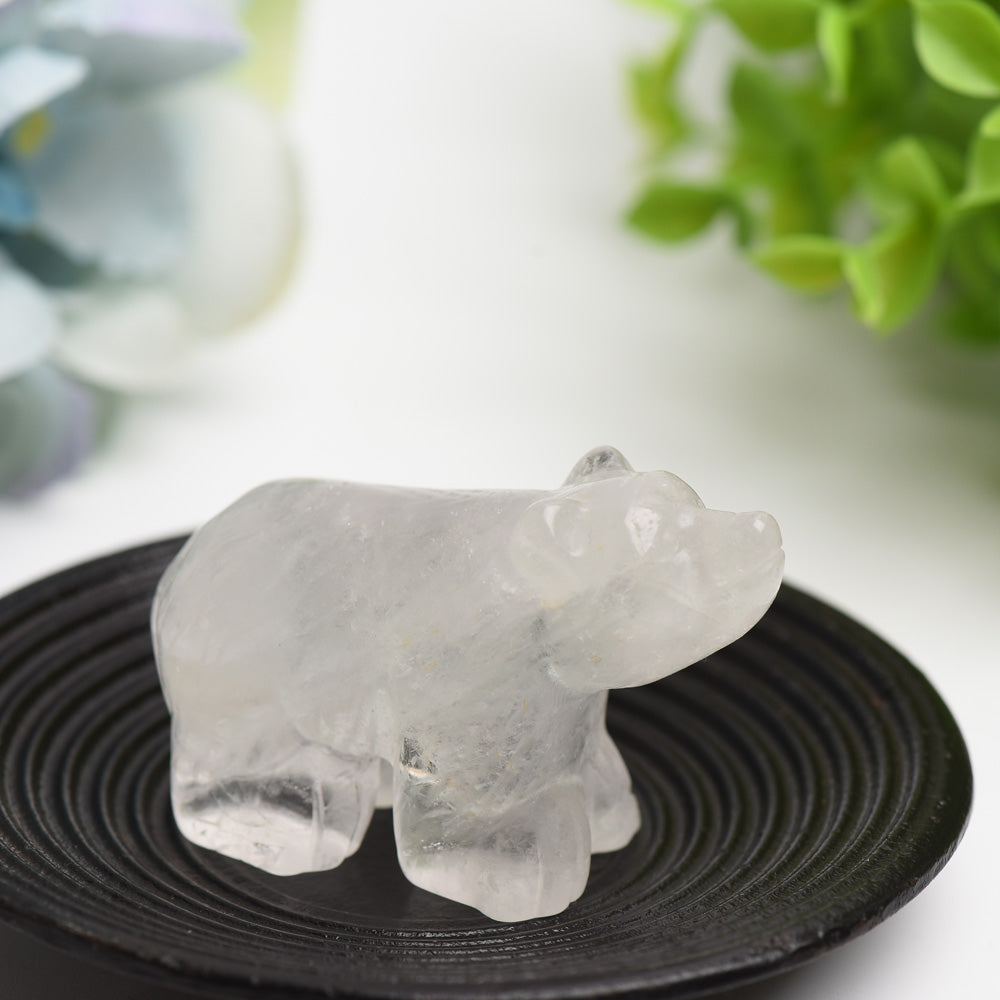 2.2" Mixed Crystal Bear Crystal Carving Bulk Wholesale  Wholesale Crystals