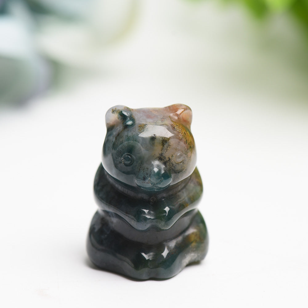 1.35" Ocean Jasper Bear Crystal Carving Bulk Wholesale  Wholesale Crystals