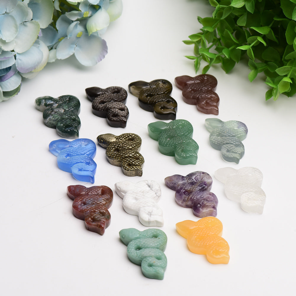 2.0" Mixed Crystal Sanke Carving Bulk Wholesale  Wholesale Crystals