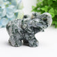 4.0" Mixed Crystal Elephant Animal Crystal Carving  Wholesale Crystals