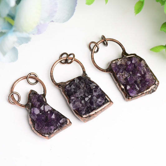 Amethyst Crystal Cluster Pendant Bulk Wholesale  Wholesale Crystals