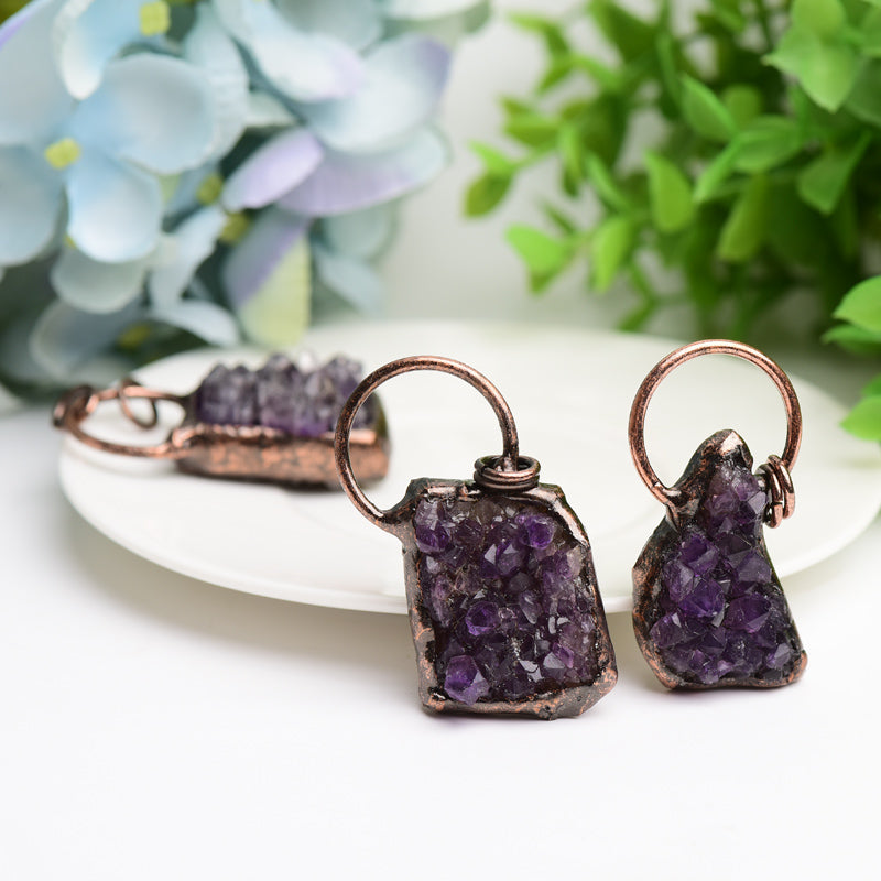 Amethyst Crystal Cluster Pendant Bulk Wholesale  Wholesale Crystals