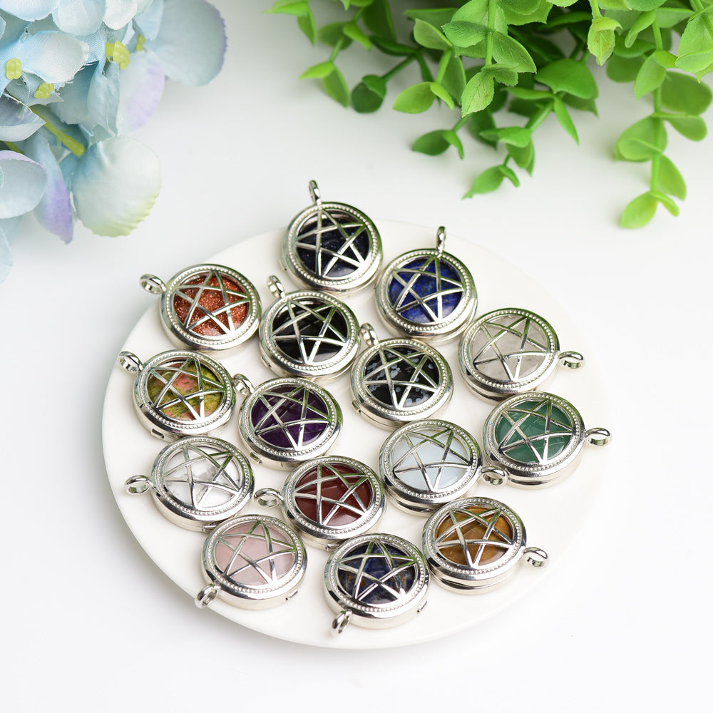 1.0" Mixed Crystal Pentagram Pendant Bulk Wholesale  Wholesale Crystals