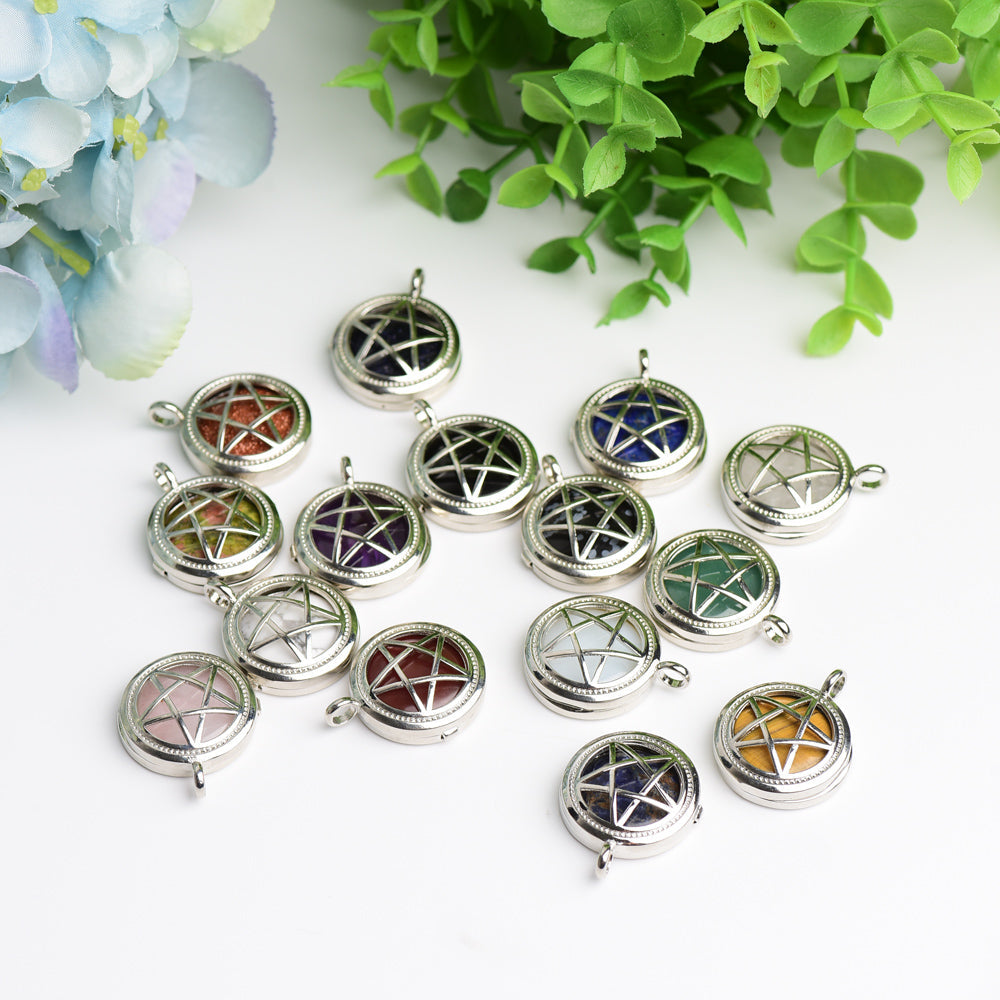 1.0" Mixed Crystal Pentagram Pendant Bulk Wholesale  Wholesale Crystals