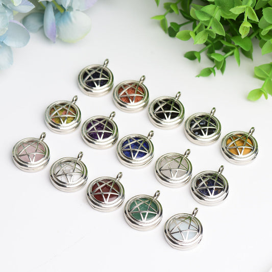 1.0" Mixed Crystal Pentagram Pendant Bulk Wholesale  Wholesale Crystals