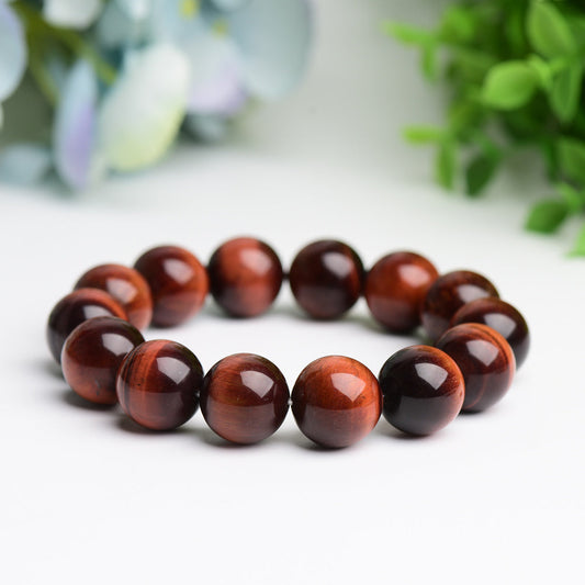 16mm Red Tiger's Eye Bracelet Bulk Wholesale  Wholesale Crystals