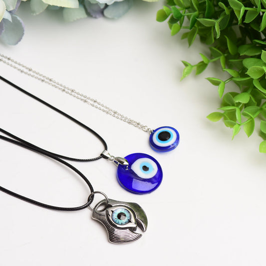 Evil's Eye Design Pendant Necklace                                                                                                                              Bulk Wholesale  Wholesale Crystals