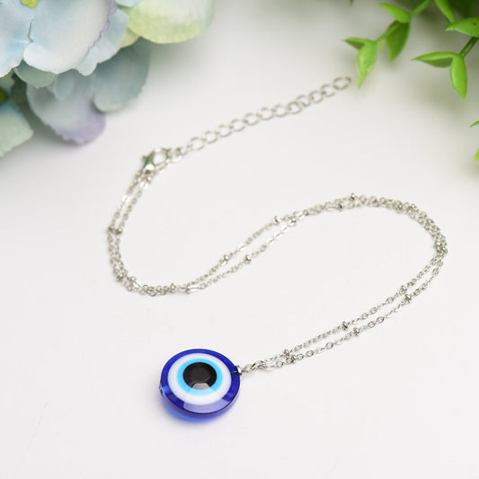 Evil's Eye Design Pendant Necklace                                                                                                                              Bulk Wholesale  Wholesale Crystals