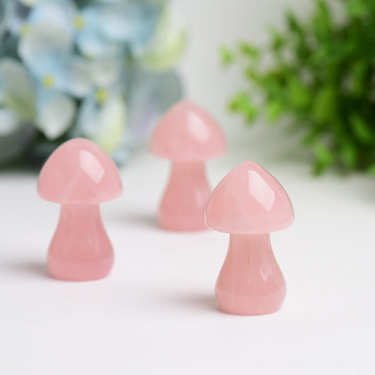 2.0" Rose Quartz Mushroom Crystal Carving Bulk Wholesale  Wholesale Crystals