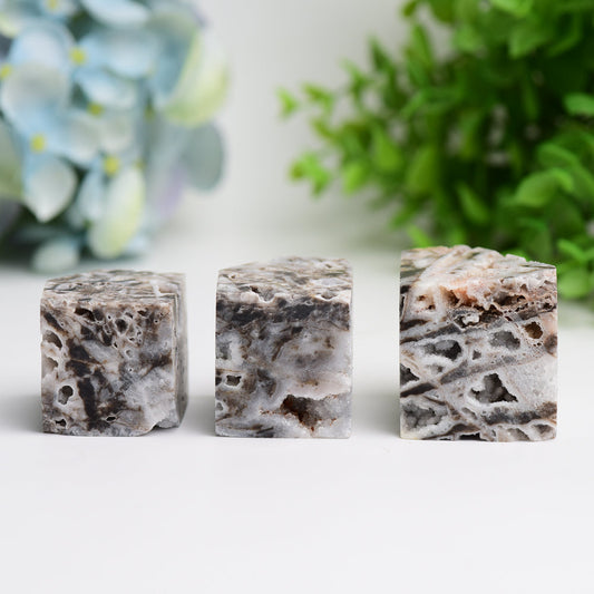 1.5" Druzy Zinc Cube Crystal Carving Bulk Wholesale  Wholesale Crystals