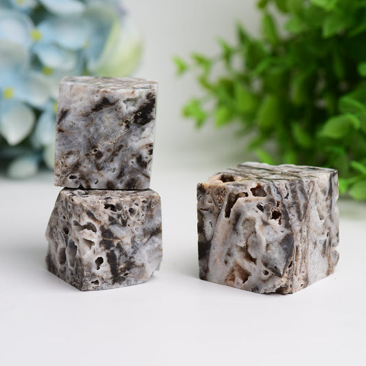 1.5" Druzy Zinc Cube Crystal Carving Bulk Wholesale  Wholesale Crystals