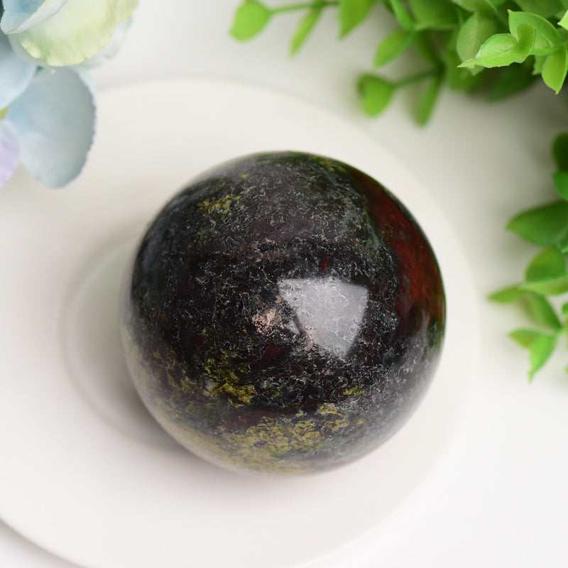 1.8"-2.0" Dragon Blood Stone Crystal Sphere Bulk Wholesale  Wholesale Crystals