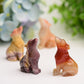 2.0" Mookite & Carnelian Wolf Crystal Carving Bulk Wholesale  Wholesale Crystals