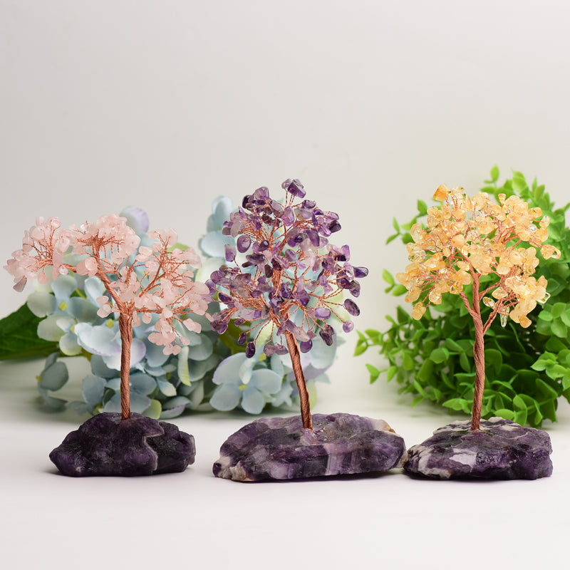 Crystal Tree with Dream Amethyst Base Free Form Bulk Wholesale  Wholesale Crystals