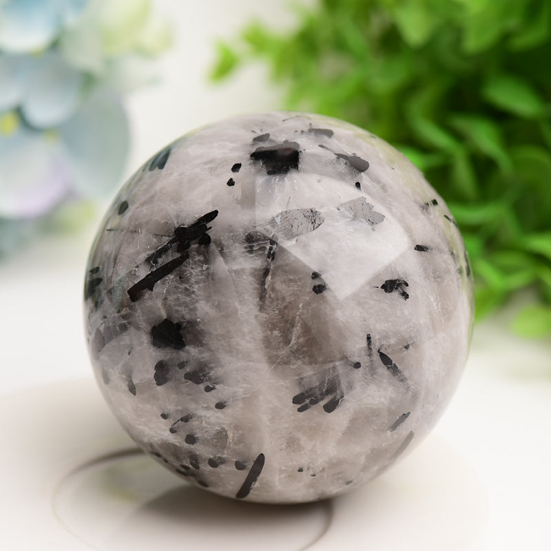 2.5"-4.0" Black Tourmaline Crystal Sphere Bulk Wholesale  Wholesale Crystals