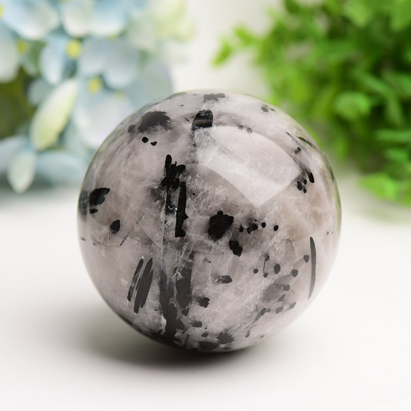 2.5"-4.0" Black Tourmaline Crystal Sphere Bulk Wholesale  Wholesale Crystals
