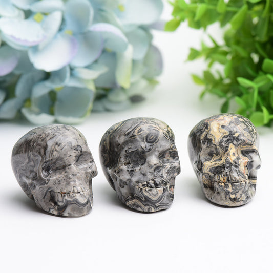 2.0" Piccaso Stone Skull Crystal Carving Bulk Wholesale  Wholesale Crystals