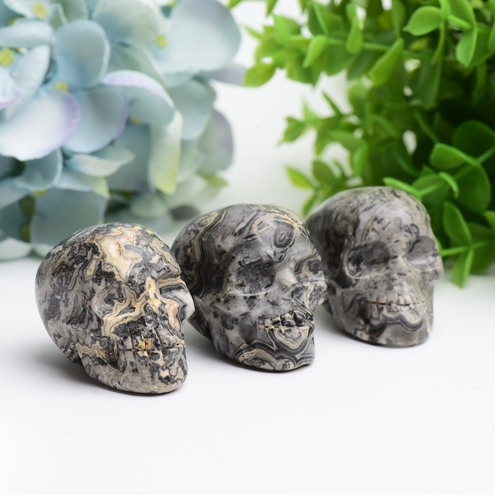 2.0" Piccaso Stone Skull Crystal Carving Bulk Wholesale  Wholesale Crystals