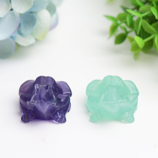 2.0" Fluorite Frog Crystal Carving Bulk Wholesale  Wholesale Crystals